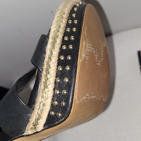 ALDO size 7.5 Black Women's Strappy Heels - Picture 9 of 13